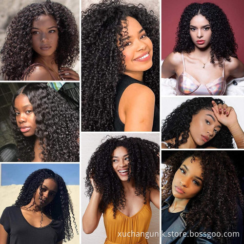 Wholesale Raw Indian Virgin Hair HD Lace Frontal Wig Women Curly Wig Full Swiss Lace Front Closure Human Hair Wig Kinky Curly